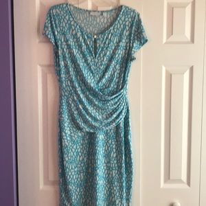 New York and Company blue and white dress